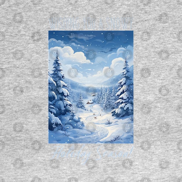 Wishing You a Snowy holiday Season by FehuMarcinArt